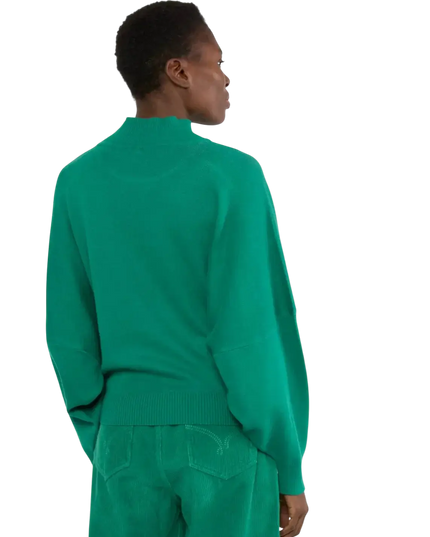 Diamond Loom Egg tjock tröja grön