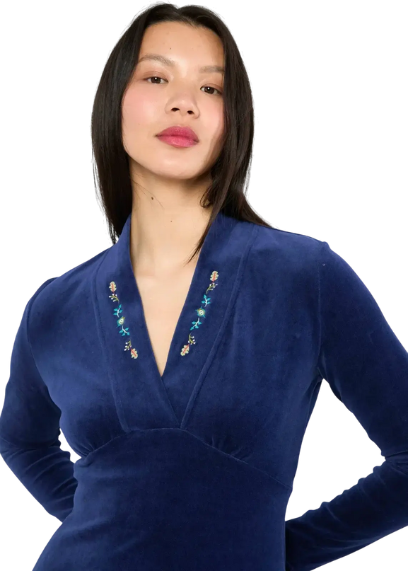 Aura Glamour Velours, bleu profonde indigo