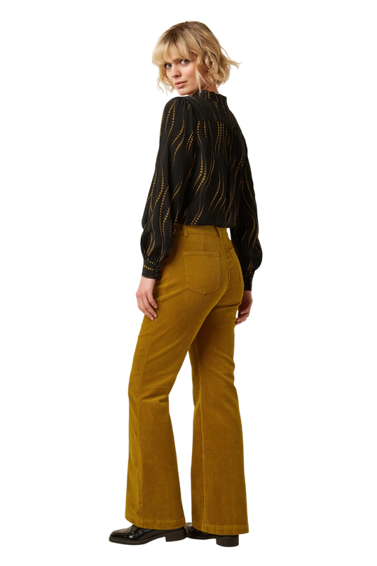 Chris Zip Pants Corduroy golden brown