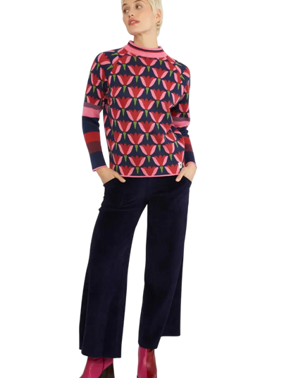 BLUTSGESCHWISTER Knitted Jumper Cold Day Warm Heart