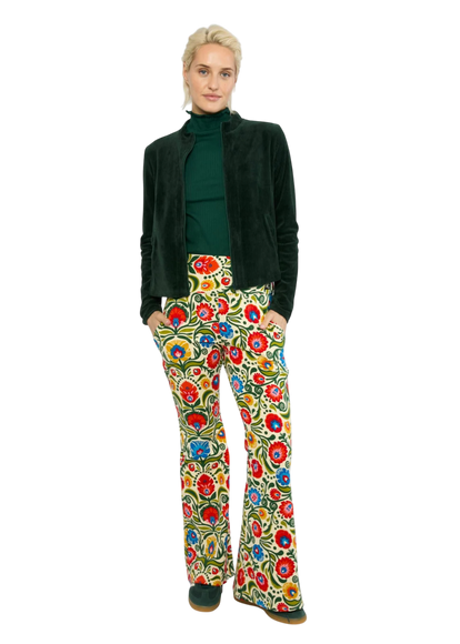 Jolly Zip Up fine needle green