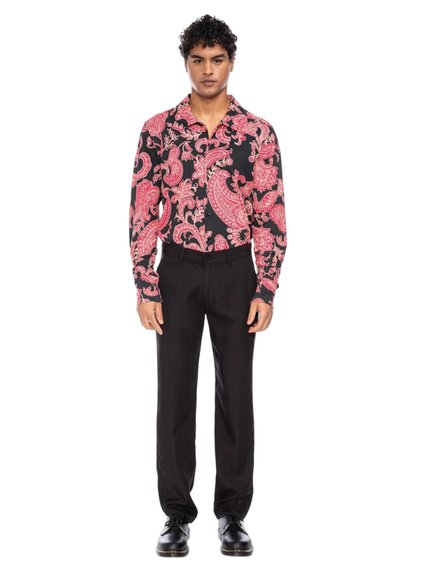 Juan zwart met bloemenprint