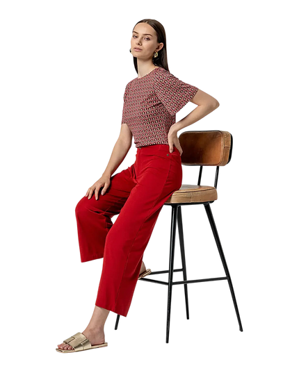 PANTALON À POCHE ROUGE