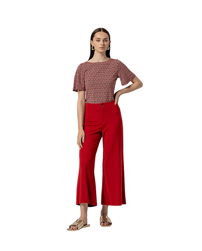RED PANTS WITH POCKETS