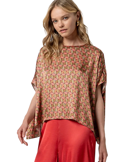 BLUSA SURKANA ESTILO CAPA MULTICOLOR