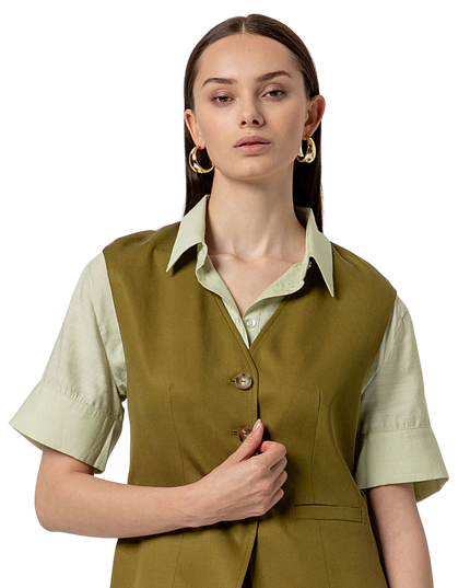 GILET OLIVE