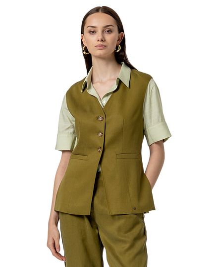 GILET OLIVE