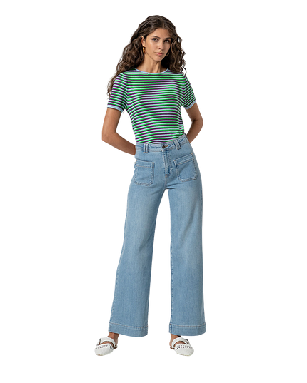 WIDE LEG PANTS SKY BLUE