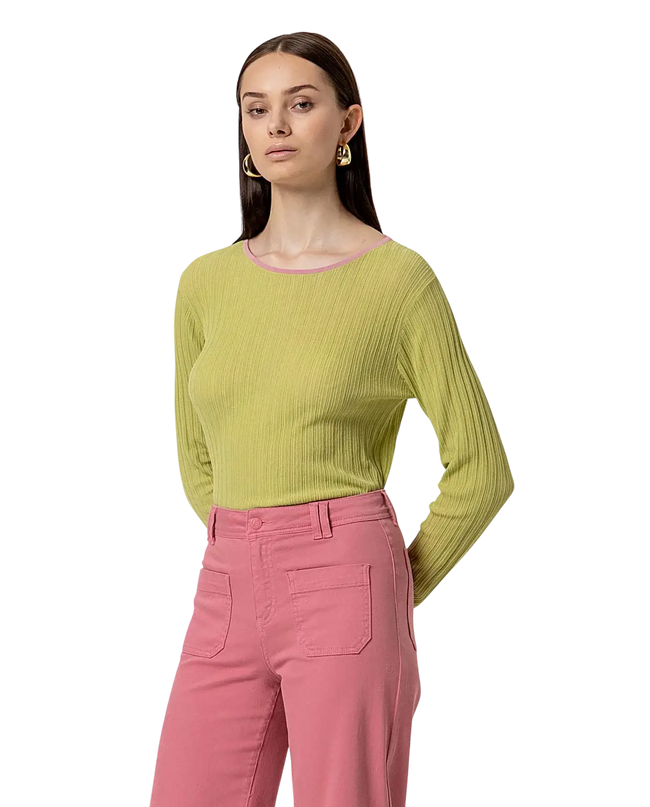 PINK WIDE-LEG PANTS
