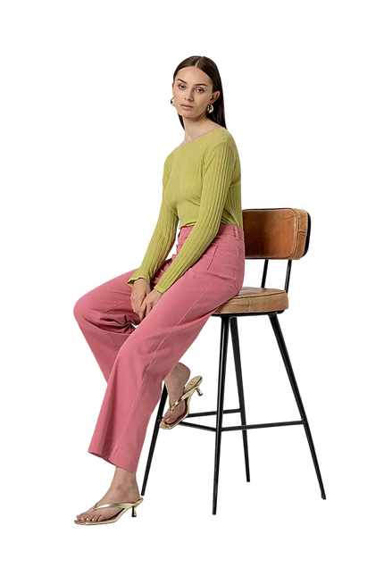 SURKANA broek WIDE LEG PANTS PINK