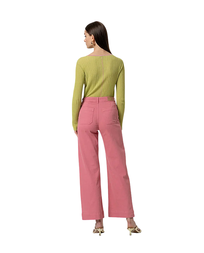 PINK WIDE-LEG PANTS