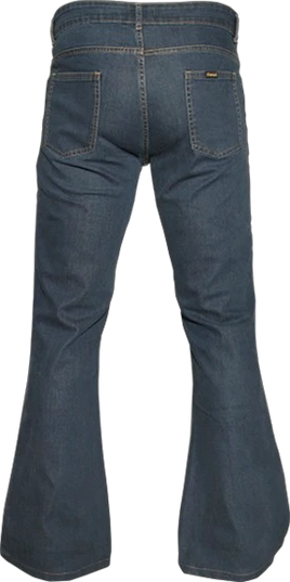Pantalon évasé en velours côtelé marron