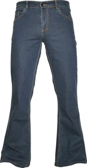 Pantalon évasé en velours côtelé marron