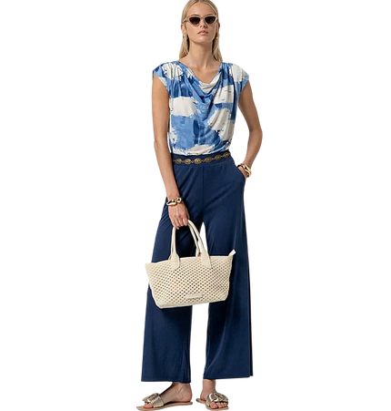 Pantalones de pierna ancha SURKANA, azul marino