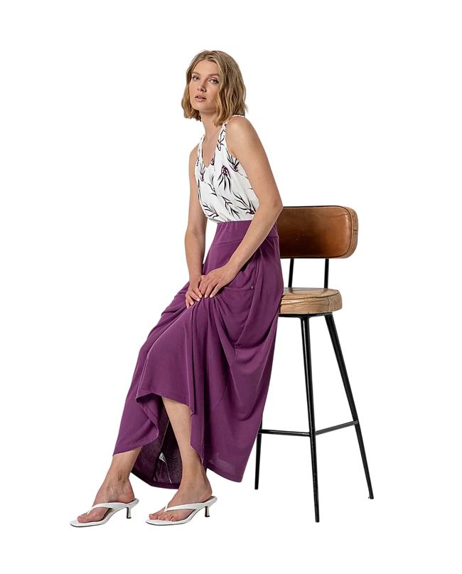 PURPLE MAXI SKIRT