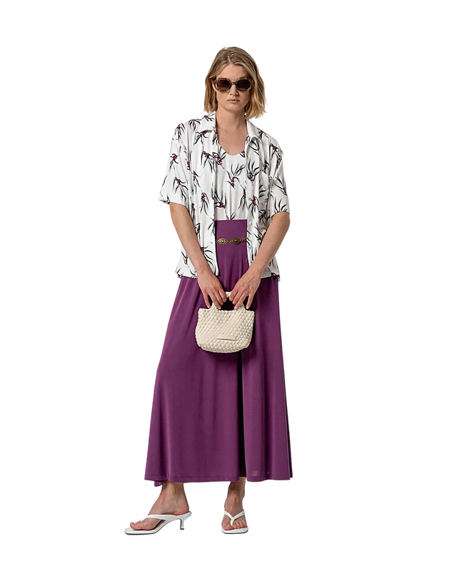 PURPLE MAXI SKIRT