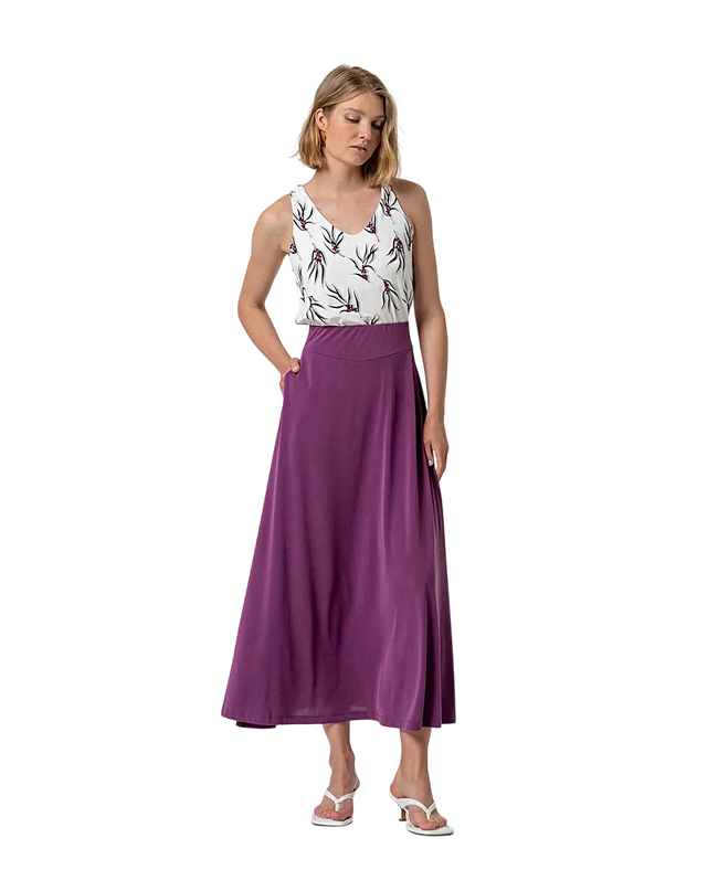 PURPLE MAXI SKIRT