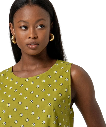 Top sin mangas con cuello redondo SURKANA, verde