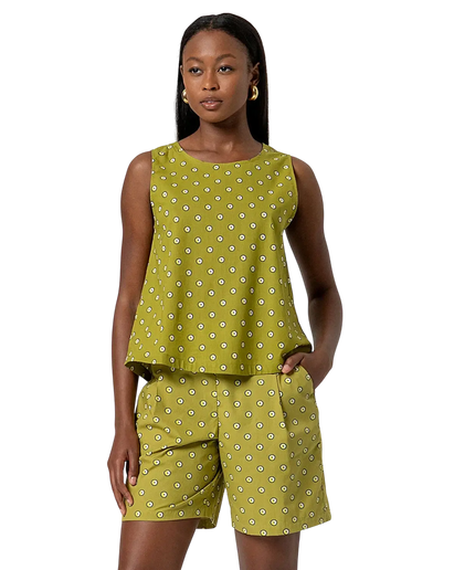 Top sin mangas con cuello redondo SURKANA, verde