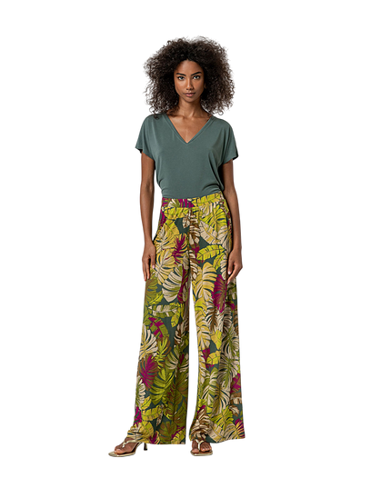 WIDE LEG PANTS GREEN