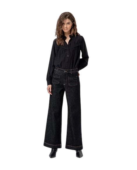 SURKANA JEANS MET FRONT POCKETS, BLACK