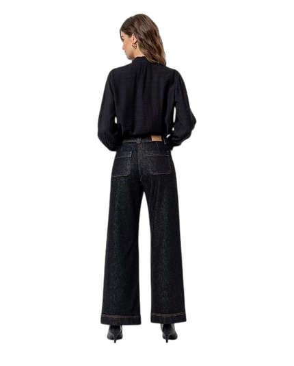 SURKANA JEANS MET FRONT POCKETS, BLACK