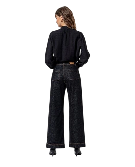 SURKANA JEANS MET FRONT POCKETS, BLACK