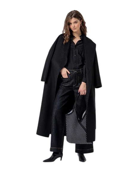 SURKANA JEANS MET FRONT POCKETS, BLACK
