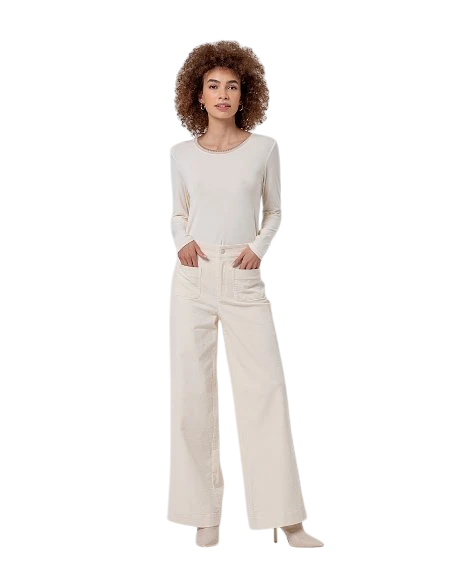 SURKANA CORDUROY BROEK 556TASS523,  WIT
