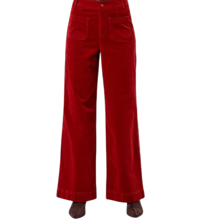 Pantalón de pana SURKANA, rojo burdeos