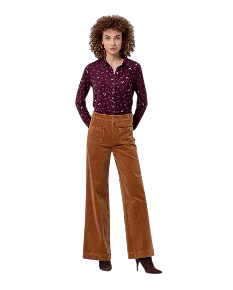 SURKANA CORDUROY BROEK 556TASS523, COGNAC