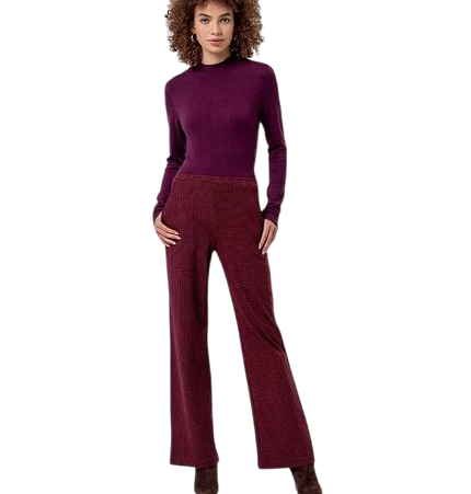 Pantalón recto SURKANA, rojo burdeos