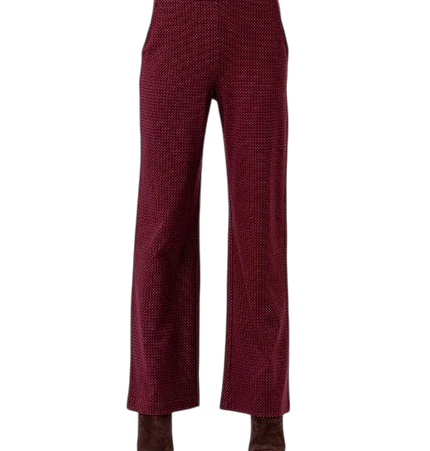 Pantalón recto SURKANA, rojo burdeos