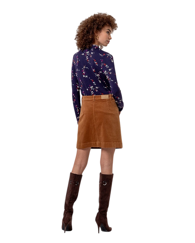 surkana short corduroy skirt with pockets Toffee