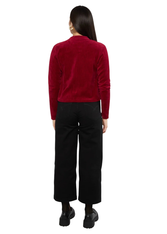 Jolly Zip Up fine needle red