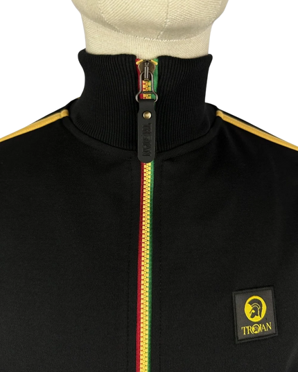 Contrast zip track top