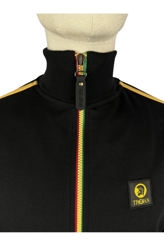 Contrast zip track top