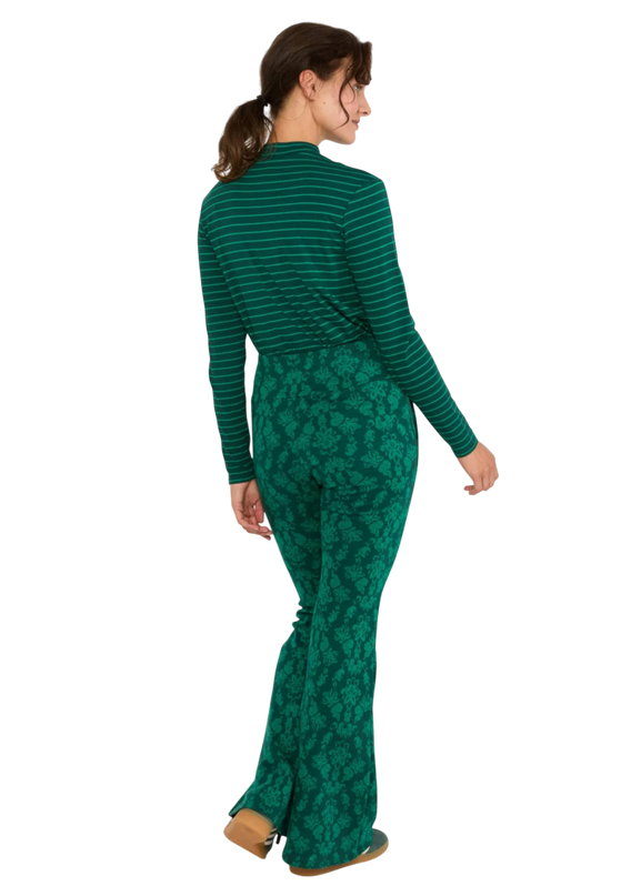 On a Winters Day Flared princess tapestry green