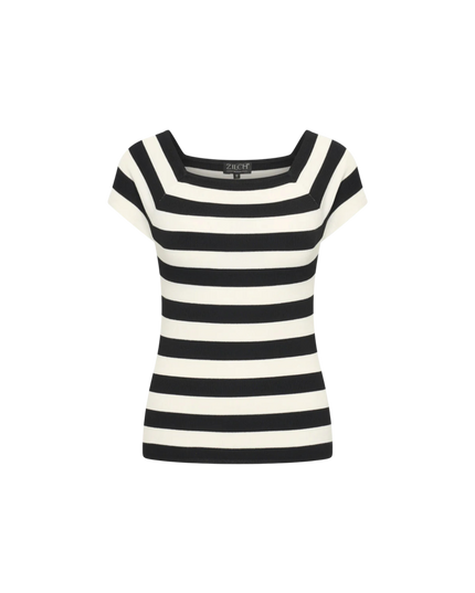 Top short sleeve Tone Black