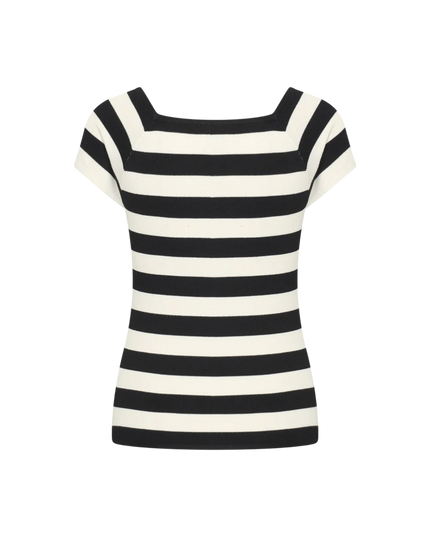 Top short sleeve Tone Black