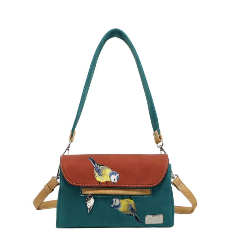 Twiggle Koolmeesjes Petrol/red