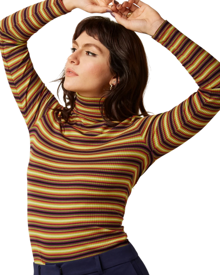 Rollneck Top Eira Stripe multi color