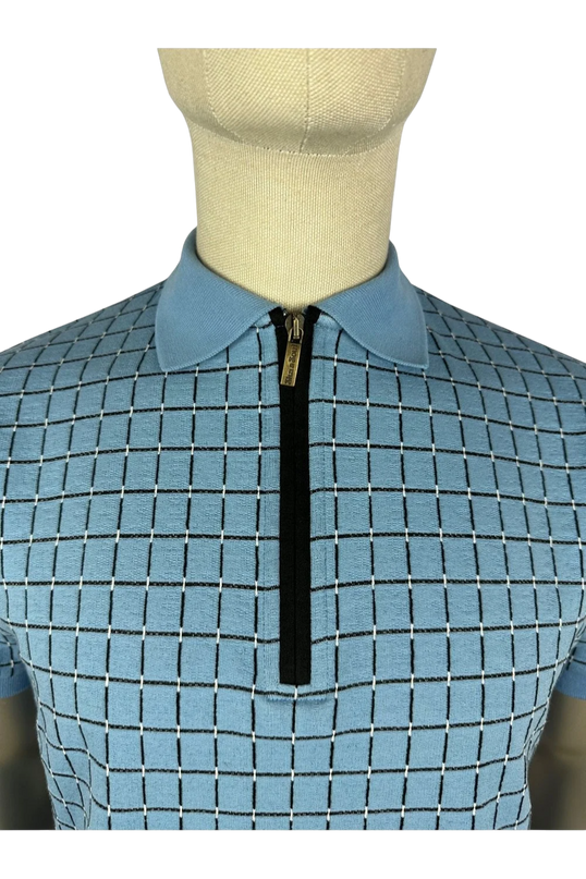 Check Zip Polo