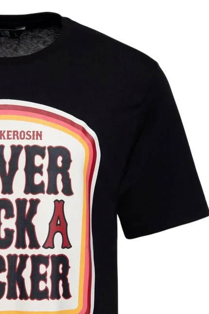 KING KEROSIN SHIRT "NEVER FUCK A FUCKER", ZWART