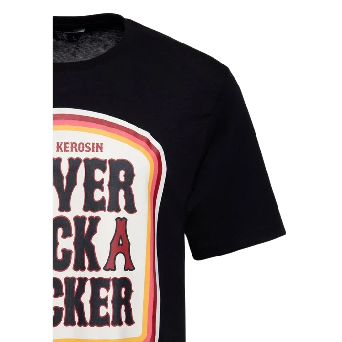 KING KEROSIN SHIRT "NEVER FUCK A FUCKER", ZWART