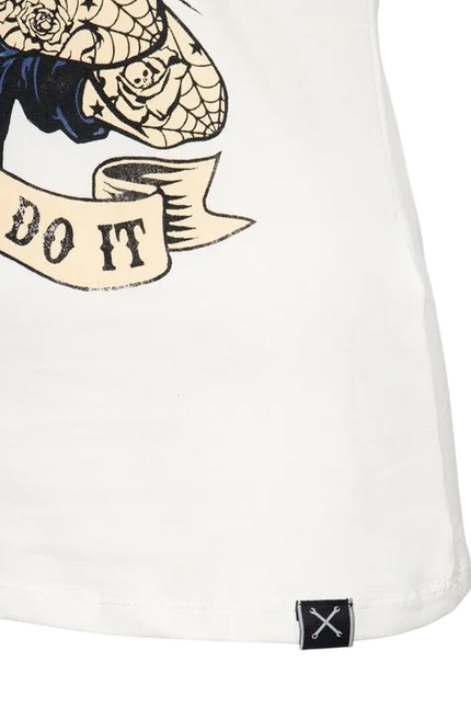QUEEN KEROSIN TOP "WE CAN DO IT", WIT