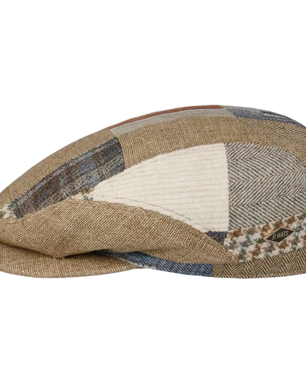 JJ HATS BELFAST PATCHWORK FLAT CAP