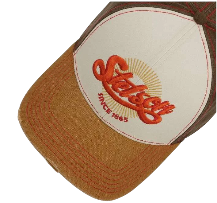 STETSON BASEBALL CAP, VINTAGE DISTRESSED