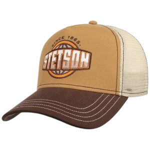 STETSON TRUCKER CAP CLASSIC GLOBE, BROWN