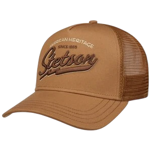 STETSON AMERICAN HERITAGE CLASSIC TRUCKER CAP, BROWN